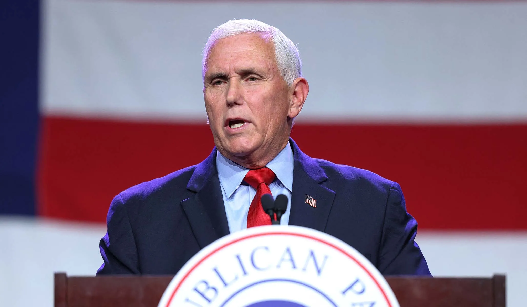 As Trump Strays, Mike Pence Urges Conservatives to Return to Their Roots