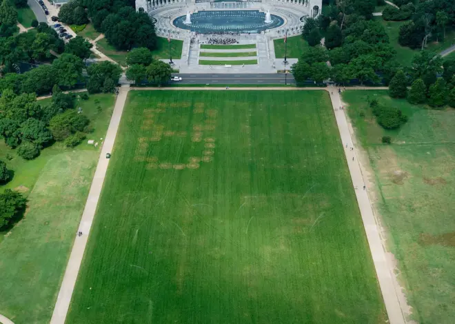 U.S. Park Police Are Investigating Giant ‘86 47’ Markings on National Mall Lawn