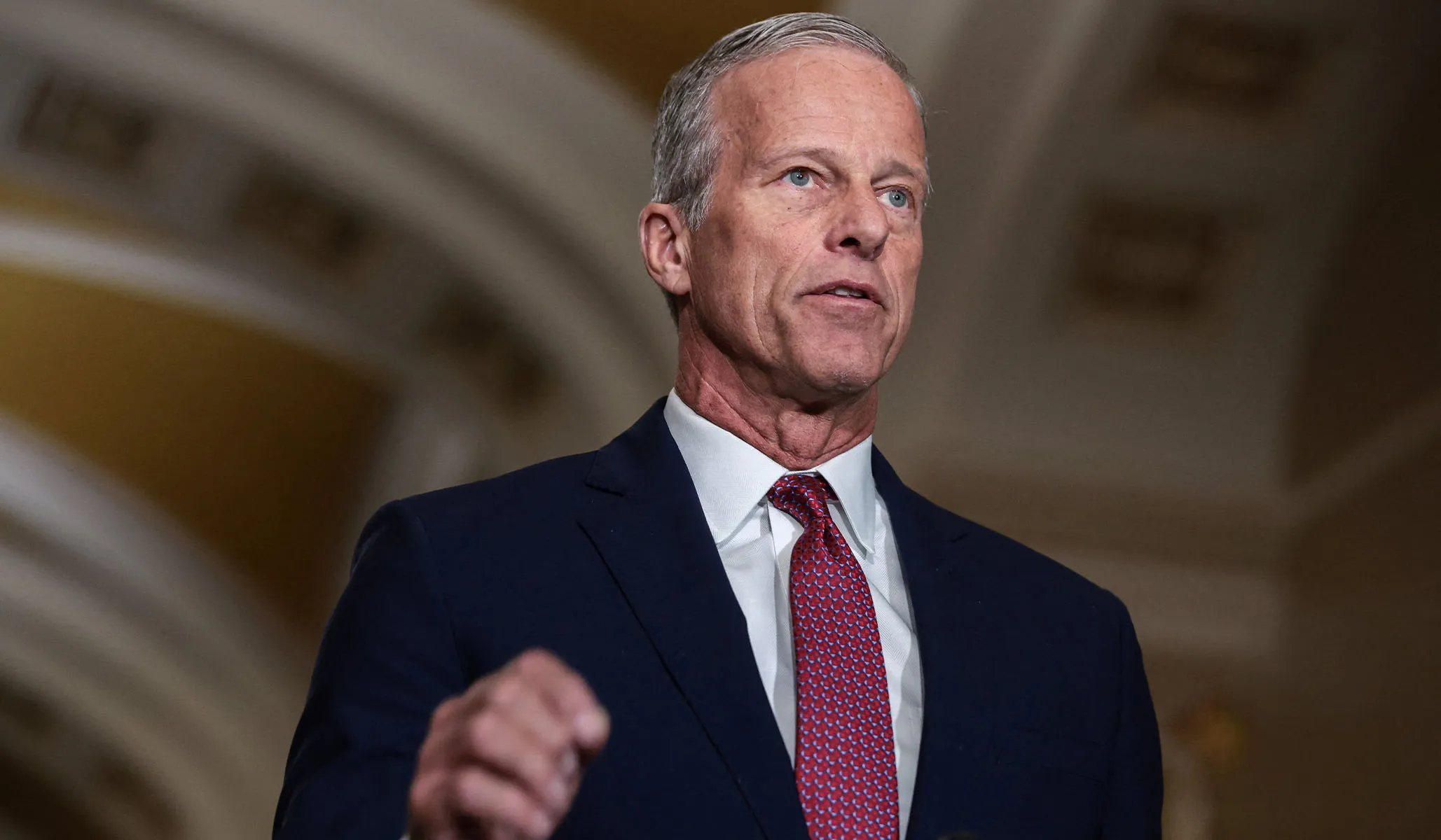 Pressed by Trump, Thune Still Has Support Where It Counts